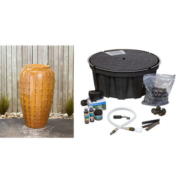 Closed Top FNT3455 Ceramic Vase Complete Fountain Kit Vase Fountain Blue Thumb